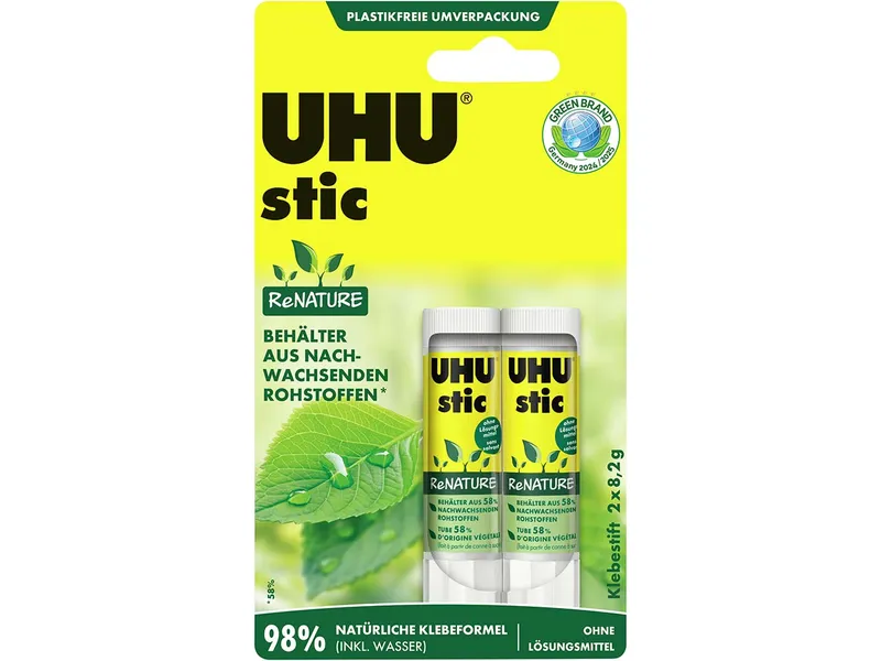 UHU UHU Klebestift "stic ReNature" 2 x 8,2 g – Produktbild 1 von 1