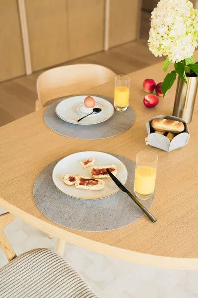 Clarissakork Clarissakork Tischset rund, Stein, – Produktbild 1 von 1