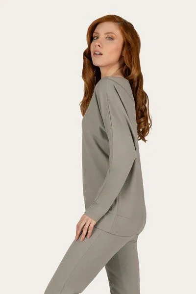 Urban Goddess Urban Goddess Budhi Yoga Langarm Shirt, Smokey quartz (grau), – Produktbild 2 von 4