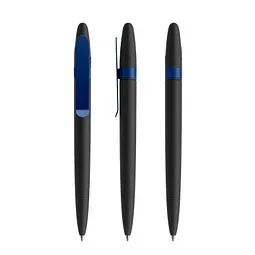 prodir prodir DS5 Soft Touch TSR Twist Kugelschreiber, Black-Sideral Blue satin finish, Schwarz / dunkelblau, – Produktbild 1 von 1