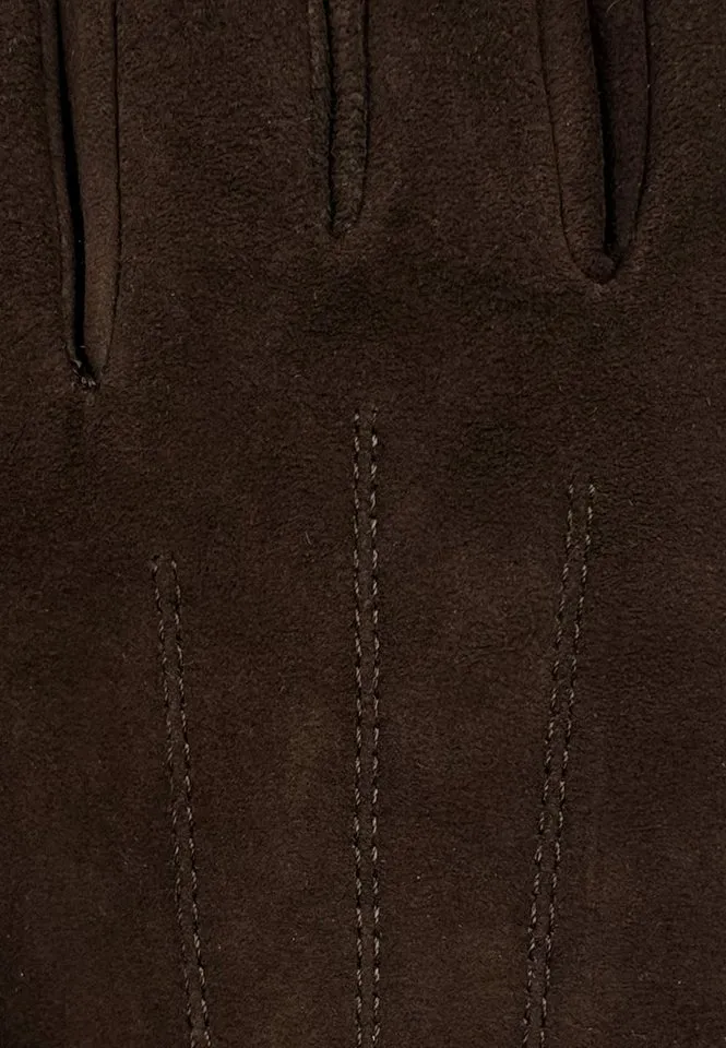 KESSLER Lederhandschuhe Style Luna (Paar, 1-St., Handschuhe) Leather Working Group zertifiziertes Leder, REPREVE® Fleecefutter, Braun, – Produktbild 3 von 5