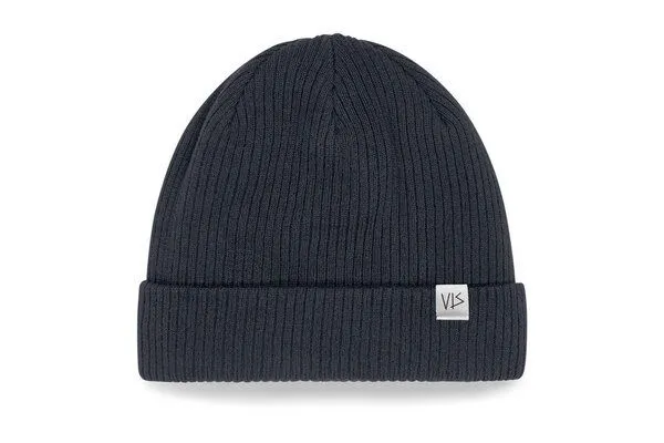 vis wear vis wear Unisex Classic Mütze, Beanie aus Bio Baumwolle, Dunkel grau, – Produktbild 1 von 1