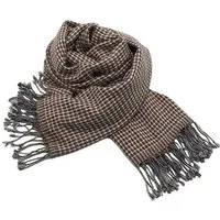 Frida Feeling Frida Feeling Wollschal ungefärbt in Beige mit kleinen Quadraten – Produktbild 1 von 1