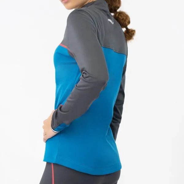 TAO Sportswear TAO Sportswear Atmungsaktives Damen Langarm Laufshirt GAIA mit Stehkragen, Blau, – Produktbild 3 von 3