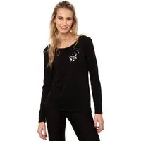 FellHerz FellHerz Damen Longsleeve Music Lover Bio Fair und Vegan, Black (schwarz), – Produktbild 1 von 2