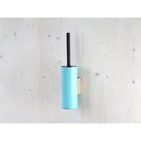 werkvoll by Lena Peter werkvoll by Lena Peter Recycling Wandhalter WC-Bürste FIRE mit Edelstahlgriff, Türkis, – Produktbild 1 von 2
