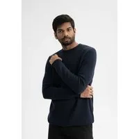 MELA Jacquard Strickpullover MANAV | von MELA | Fairtrade & GOTS zertifiziert, Navy, – Produktbild 1 von 1