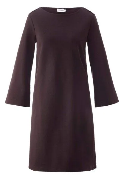 hessnatur hessnatur Jersey Kleid Mini Regular aus Bio-Baumwolle, Schwarzbeere, – Produktbild 3 von 4