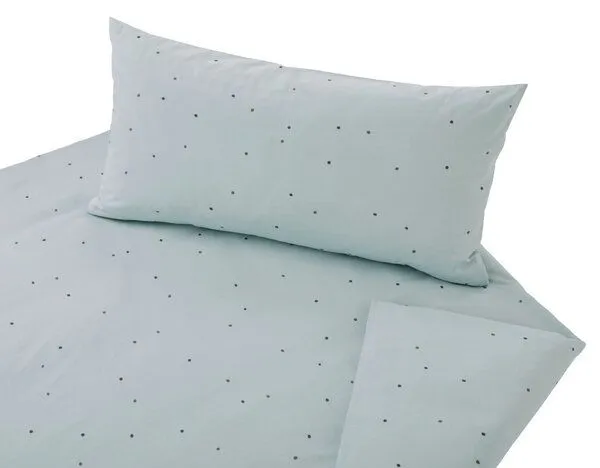Cotonea Cotonea Bio-Bettwäsche Dancing Dots, Design: dancing dots | wasserblau (blau), – Produktbild 3 von 3