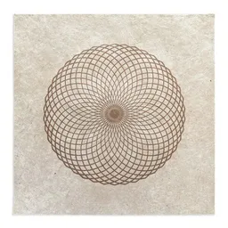 Veskor Cassiopeia Veskor Cassiopeia LOTUS DES LEBENS Heilige Geometrie Linoldruck | 40 x 40 cm | Kupfer auf Rosenholz – Produktbild 1 von 1
