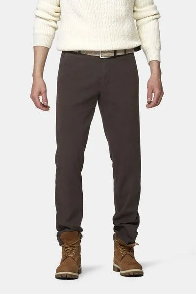 Meyer MEYER ACTIVE-Chino im Winter Twill, Braun (braun), – Produktbild 1 von 3