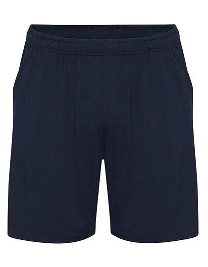 Neutral Neutral® Unisex Recycelte Laufhose Shorts kurze Hose mit Seitentasche Sporthose, Blau (navy), – Produktbild 2 von 3