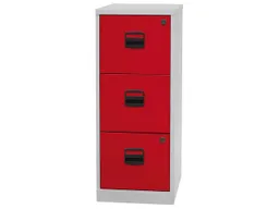 BISLEY Home BISLEY Home Container 3 HR Schübe grau/rot – Produktbild 1 von 1