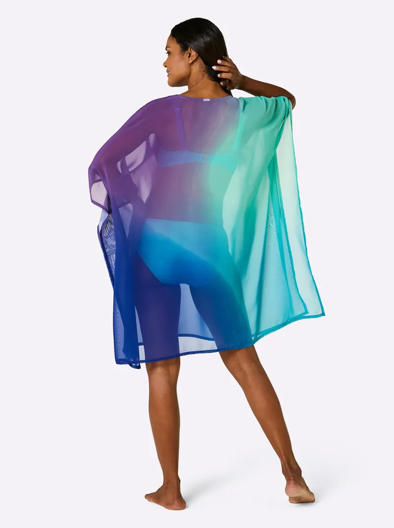 feel good Tunika, Türkis-lila-bedruckt, – Produktbild 2 von 2