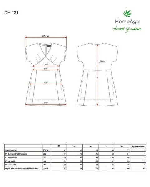HempAge HempAge Sommerkleid Hanf/Biobaumwolle, Royal (blau), – Produktbild 1 von 4