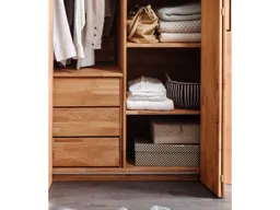 Schubladen mit Deckplatte für Kleiderschrank "Rödvig", Wildeiche geölt – Produktbild 1 von 1