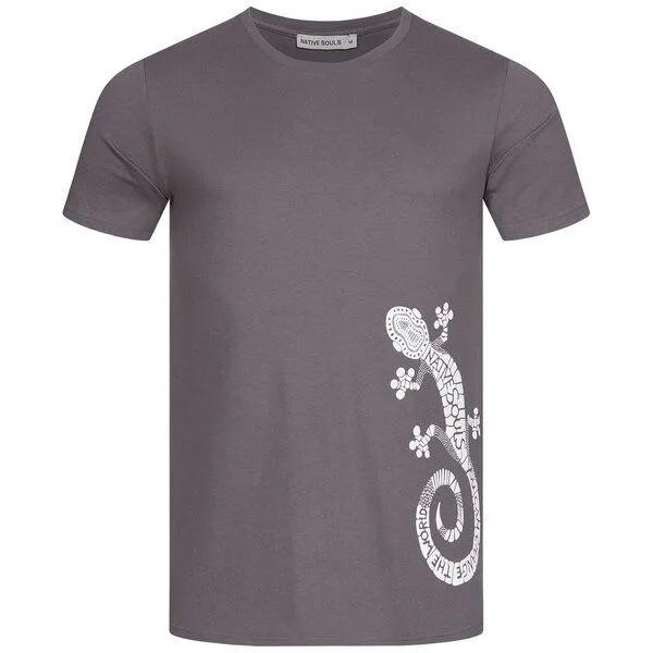 NATIVE SOULS NATIVE SOULS T-Shirt Herren - Gecko, Charcoal, – Produktbild 1 von 1
