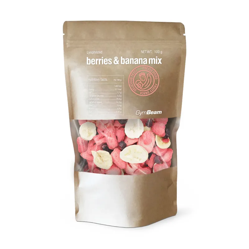 GymBeam Food GymBeam Lyophilisierte Beeren- und Bananenmischung 100 g – Produktbild 1 von 1