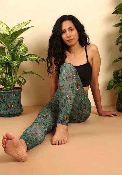 Die rote Zora Die rote Zora Leggins Ginkgo Birds – Produktbild 1 von 4