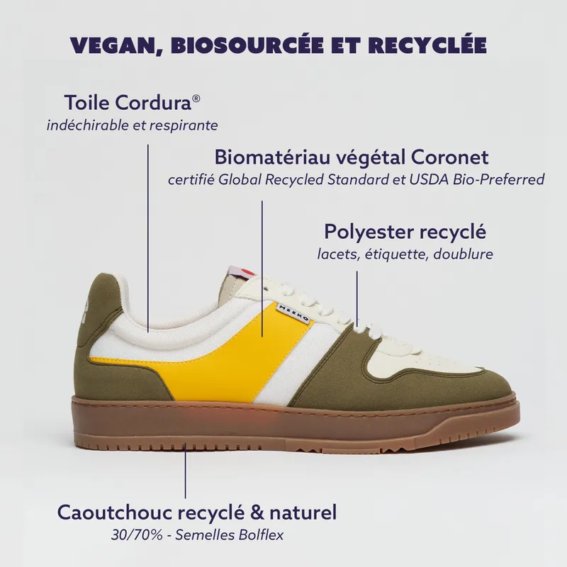 MEEKO MEEKO Herren vegan Sneaker Kiboko Cordura Dschungel Olivgrün, Olivgrün, – Produktbild 2 von 2