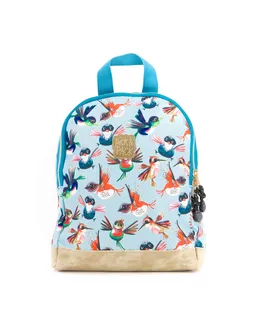 Pick & Pack Pick & Pack Birds Backpack XS Dusty blue – Produktbild 1 von 1