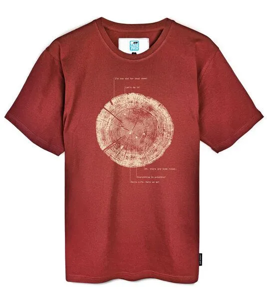 Gary Mash GARY MASH T-Shirt Liferings aus Biobaumwolle, Kastanie (braun), – Produktbild 1 von 3