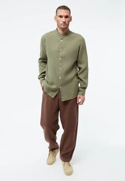 Givn Berlin Givn Berlin Langarmhemd GBWES aus Leinen, Faded olive (linen), – Produktbild 2 von 3