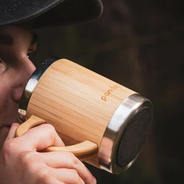 pandoo pandoo Bambus Kaffeebecher | doppelwandiger Trinkbecher – Produktbild 3 von 4