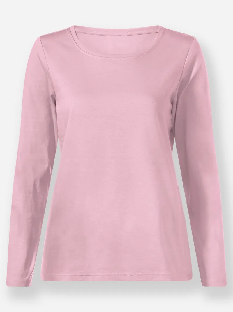 Witt Rundhalsshirt rosé, Rosé, – Produktbild 1 von 2