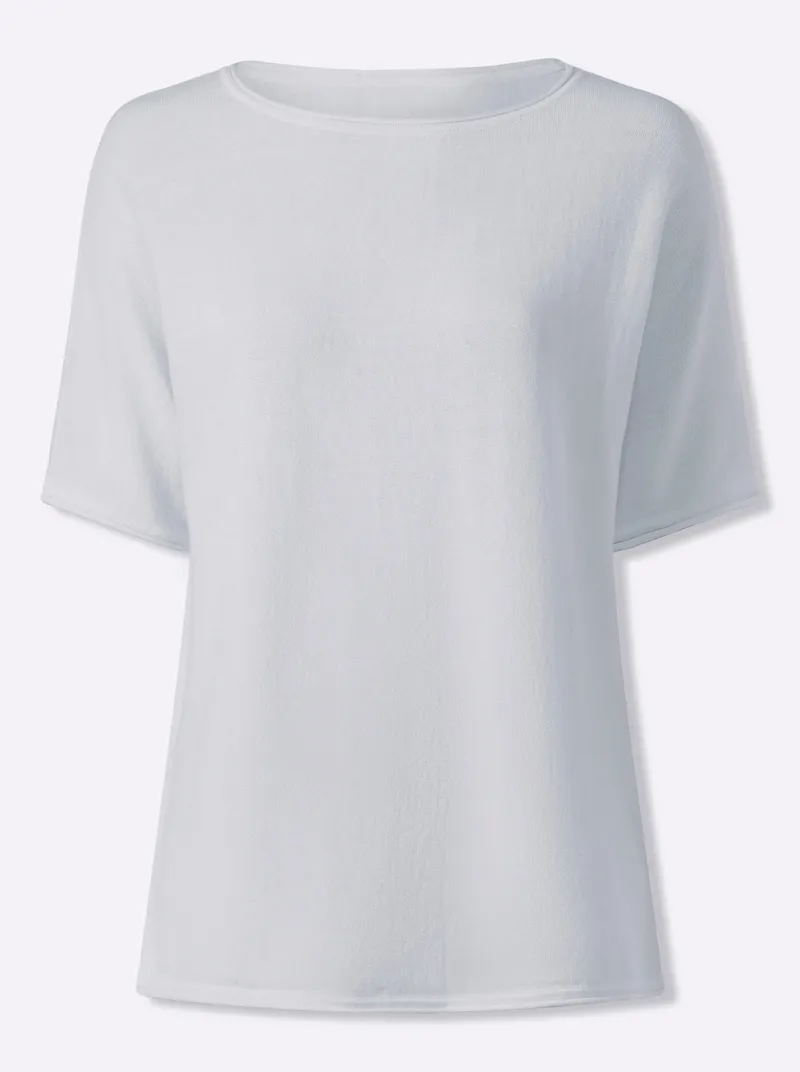 heine Kurzarmpullover hellblau, Hellblau, – Produktbild 2 von 2