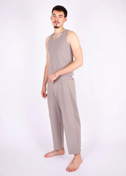 ÆVRIL ÆVRIL Unisex Yogahose // Dolphin Grey // Bio-Baumwolle – Produktbild 1 von 4
