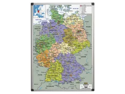 Bi-Office Bi-Office Whiteboard mit Landkarten-Aufdruck Deutschlandkarte 120 x 90 cm – Produktbild 1 von 1