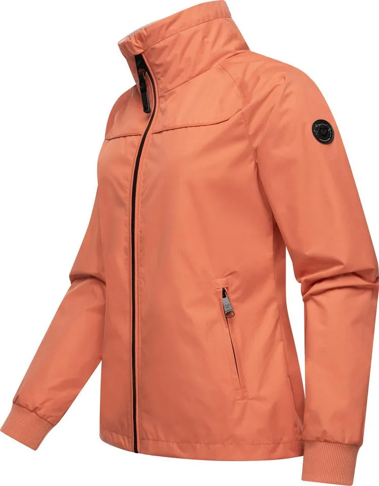 ragwear ragwear Outdoorjacke Apola Wasserdichte Damen Übergangsjacke mit hohem Kragen, Rot, – Produktbild 3 von 5