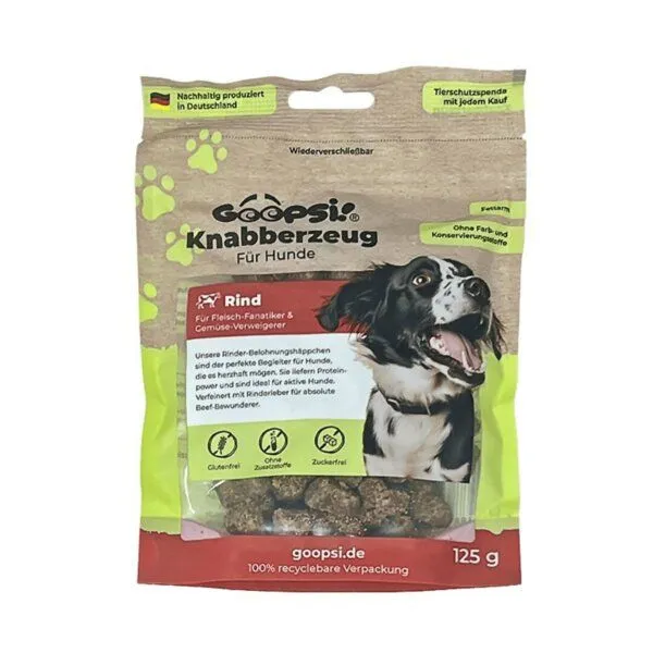 GOOPSI GOOPSI Rinder Hundeleckerli, Hundesnack - ab 125g – Produktbild 1 von 5