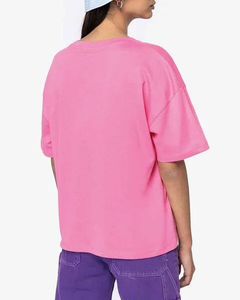 YTWOO YTWOO Damen Oversized T-Shirt aus Bio-Baumwolle, Candy rose, – Produktbild 3 von 3