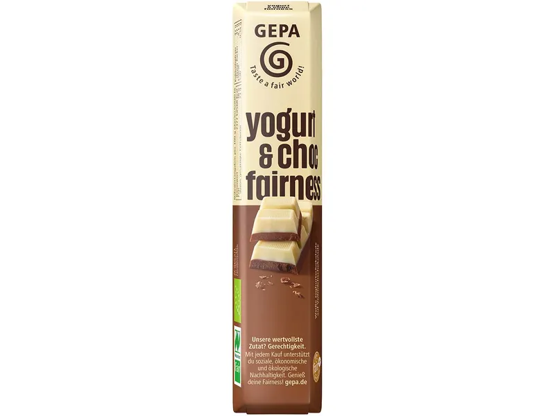 gepa GEPA Bio-Schokoladenriegel "Yoghurt & Choc" Fairness, 45 g – Produktbild 1 von 1