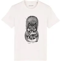 LIGARTI LIGARTI T-shirt - Chipseichhörnchen, Cremeweiß, – Produktbild 2 von 5