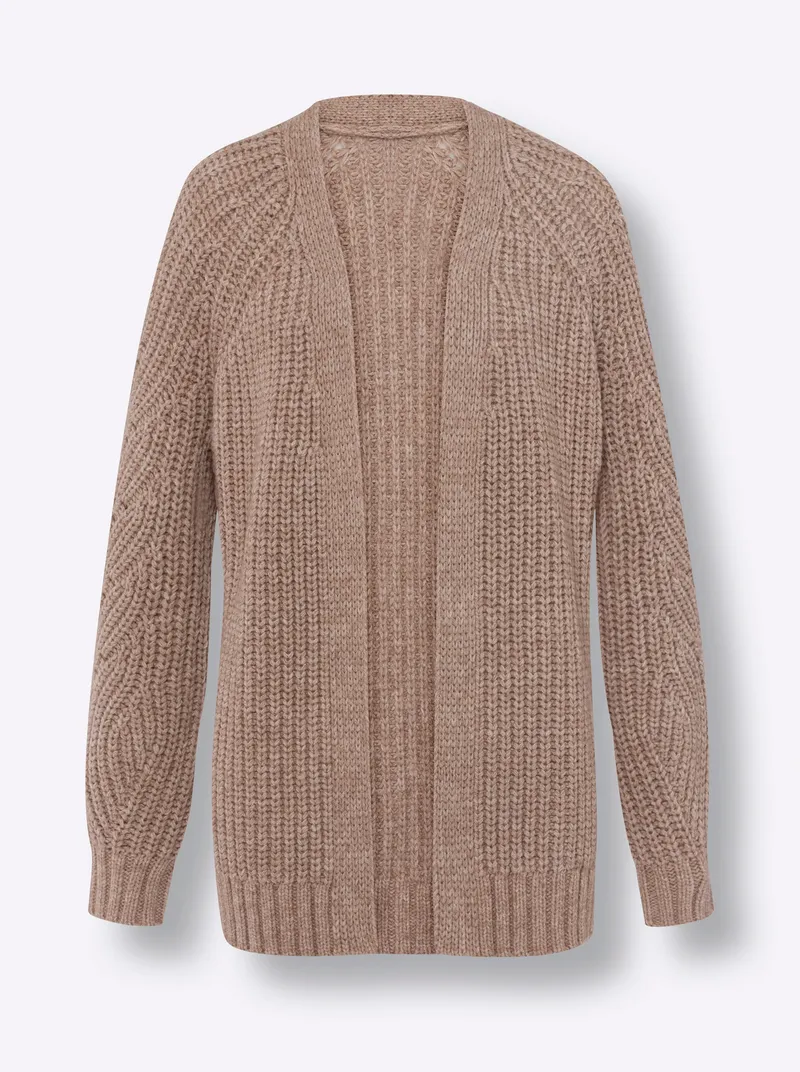 heine Strickjacke beige-meliert, Beige-meliert, – Produktbild 1 von 2