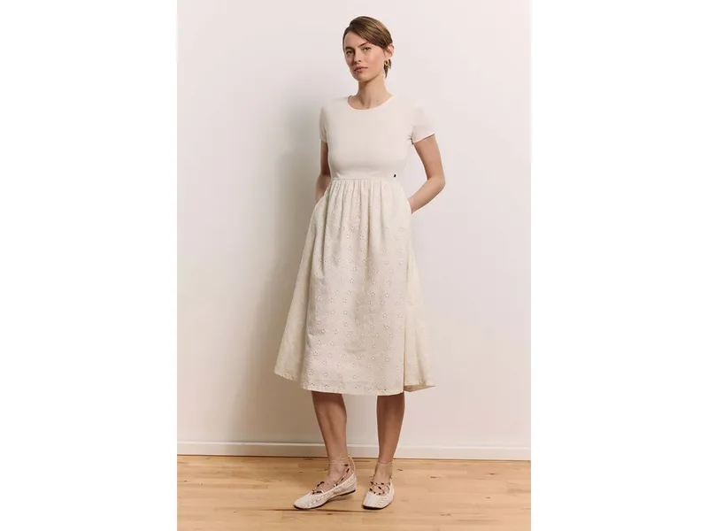 Tranquillo Tranquillo Kleid Juliaa aus Bio-Baumwolle, White, – Produktbild 2 von 2