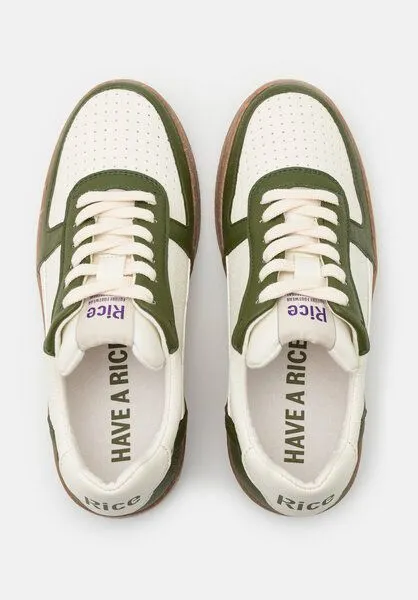 RICE RICE Sneaker Vegan Unisex - OPEN21 Green Ecru – Produktbild 3 von 4
