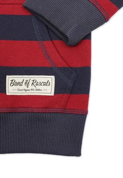 Band of Rascals Band of Rascals Striped Zip Hooded, Navy-red, – Produktbild 4 von 4