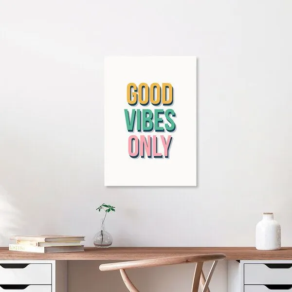 Photocircle Photocircle Poster / Leinwandbild - Good Vibes Only – Produktbild 1 von 4