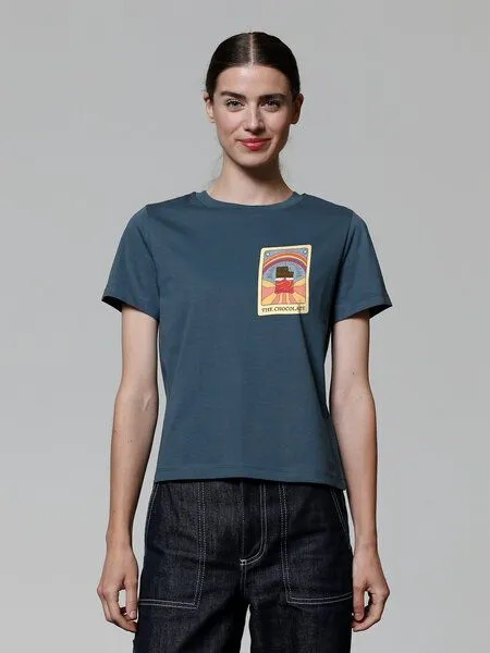 watapparel watapparel T-Shirt Frauen Tarot The Chocolate, Stargazer, – Produktbild 1 von 4