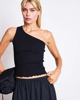 JAN N JUNE JAN N JUNE One Shoulder Top TIGRIS GOTS – Produktbild 1 von 1