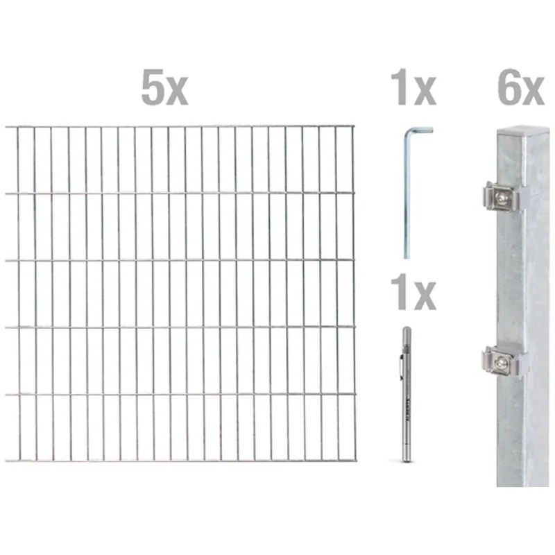 Alberts ALBERTS DSM-Set, Typ6/5/6, 2 m, Klemmlasche, fvz, zE, m.Graphitstift, Höhe 1200 mm – Produktbild 1 von 1
