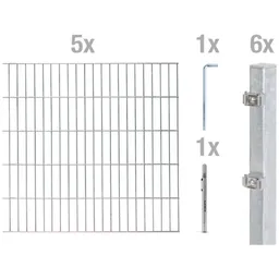 Alberts ALBERTS DSM-Set, Typ6/5/6, 2 m, Klemmlasche, fvz, zE, m.Graphitstift, Höhe 1400 mm – Produktbild 1 von 1