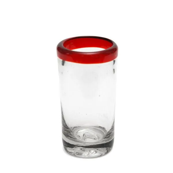 GLOBO Fair Trade GLOBO Fair Trade Glas TEQUILA aus Recyclingglas, mundgeblasen, Rot, – Produktbild 1 von 1