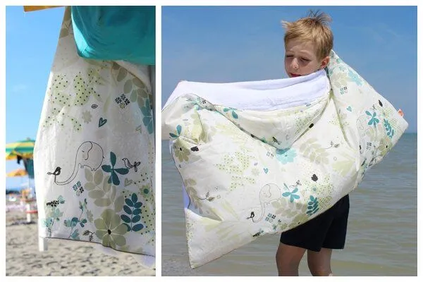 Millemarille Millemarille Kapuzenhandtuch (Bambusfrottee - 0-6 Jahre), "elegant elephant" (elefant), – Produktbild 3 von 4