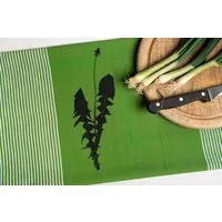 Hirschkind Hirschkind Bio & Fair-Trade-Geschirrtuch "Löwenzahn" leaf green – Produktbild 1 von 1