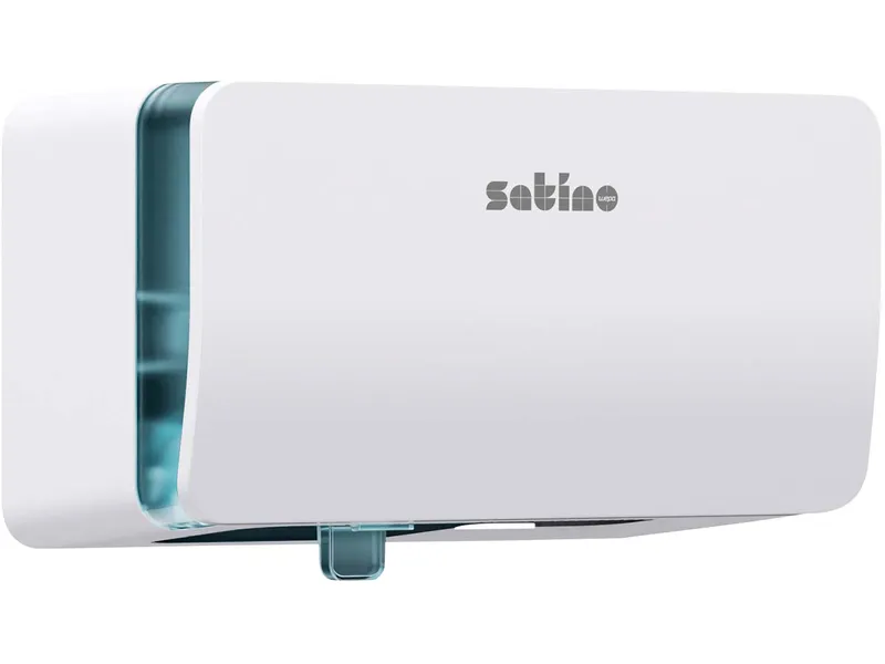 Satino Satino Doppelrollen-Toilettenpapier-Spender "HYGINITY" Kleinrollen, Weiß, – Produktbild 1 von 1